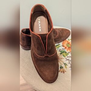 Sundance Shoes Avery Rich Brown Suede Loafers sz39 🧡